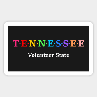 Tennessee, USA. Volunteer State. Sticker